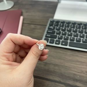 3 CT Moissanite Ring, size 10